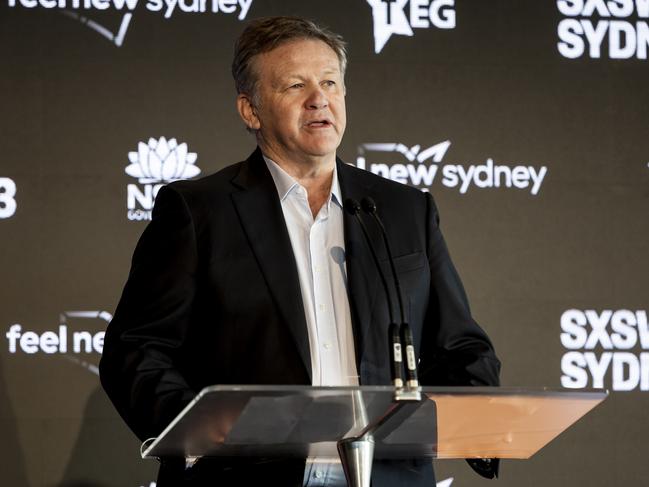 TEG chief executive Geoff Jones during the  Destination NSW media call for 30 July 2020. Picture: Supplied