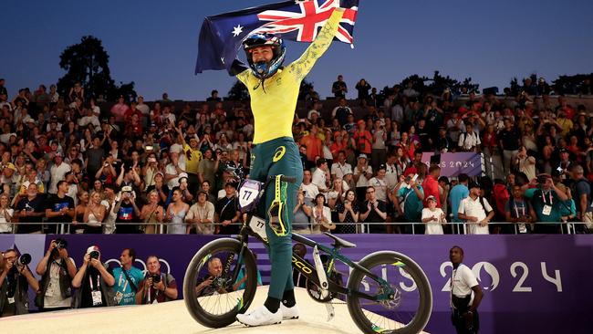 LATE NIGHT WATCHING: Saya Sakakibara of Team Australia celebrates as Gold medal winner during the Women's Final. Picture: Tim de Waele.