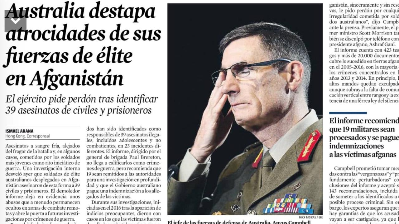 Spain's La Vanguardia newspaper published this article.