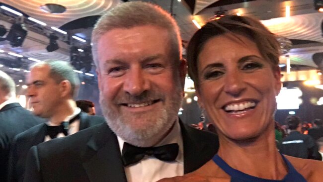 Minister for Communications Mitch Fifield and the ABC’s Emma Alberici