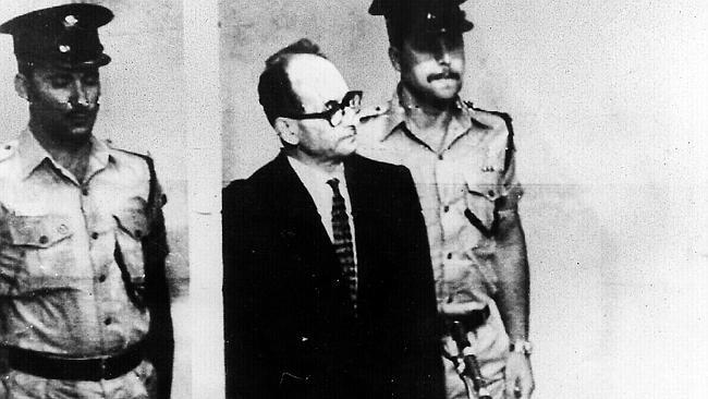 Adolf Eichmann listens to a Jerusalem court’s verdict sentencing him to death in 1961.