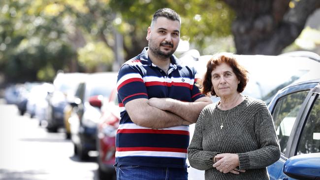 Dennis Markou and Helen Trochilis are part of the 500 locals who would be impacted if the parking around Canterbury Hospital is limited to two hours. (AAP Image/Chris Pavlich)