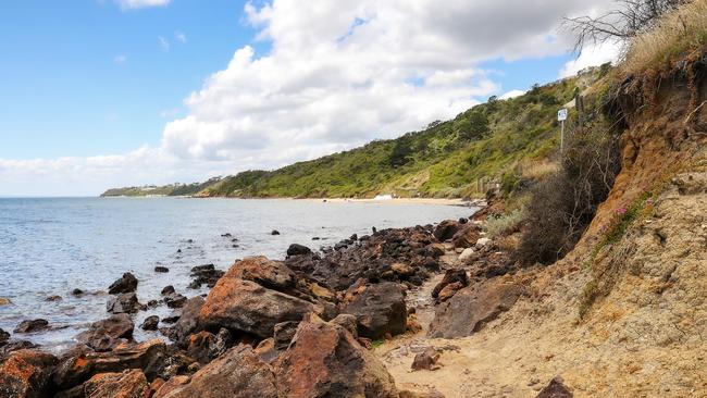 Sunnyside North is the only nude beach in Melbourne, with the other two located in Torquay, more than a two-hour drive from the Mornington Peninsula. Picture: NCA NewsWire / Ian Currie