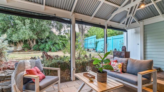 The renovated 1920s weatherboard home has three bedrooms, one bathroom and a rear undercover patio. Picture: realestate.com.au