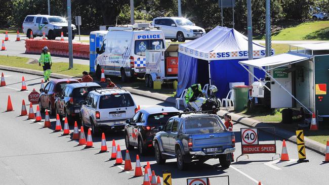 The border crossing at the Gold Coast Airport. Photo Scott Powick Newscorp