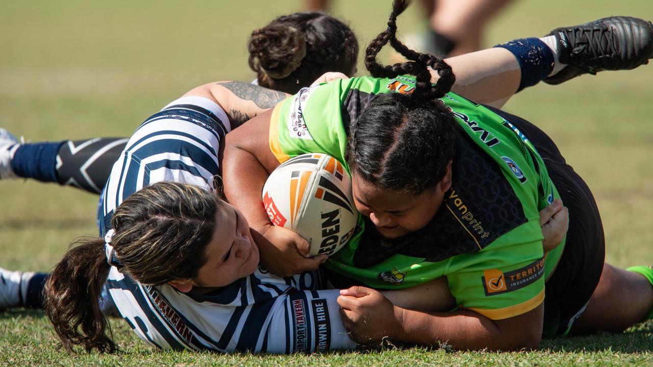 Palmerston Raiders take on the Darwin Brothers in the NRL NT semi final. Picture: Pema Tamang Pakhrin