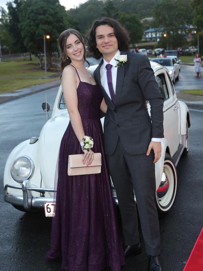 Pacific Pines High formal, at the school. Morghan Parsons & Oliver Wright Picture Glenn Hampson