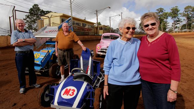 Founding members of the Maryborough Sporting Car Club, Ron Prove, Bill Stiler, Maureen Prove and Margaret Moller. Photo: Robyne Cuerel / Fraser Coast Chronicle