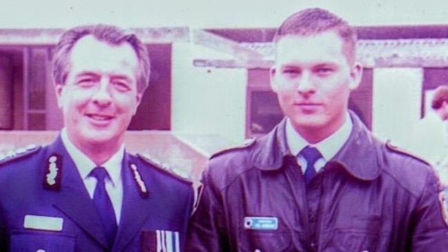 Former NSW police commissioner Peter Ryan and former Australian Federal Police agent Paul Gibbons.