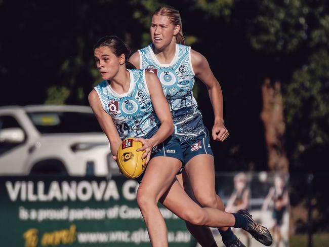 Coorparoo Kings QAFLW player Hannah McLaughlin. Picture: Brooke Sleep Media