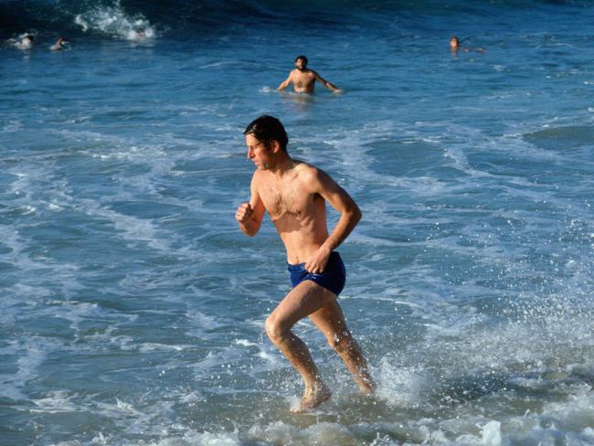 The handsome young prince famously took a dip at Bondi Beach in his youth. Picture: Getty Images.