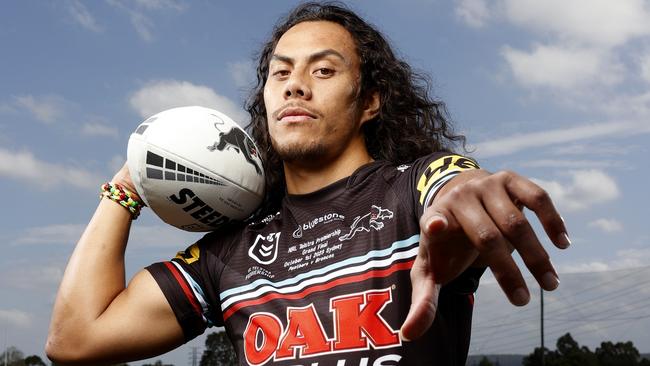 Jarome Luai ahead of the Penrith Panthers grand final against the Broncos. Picture: Jonathan Ng