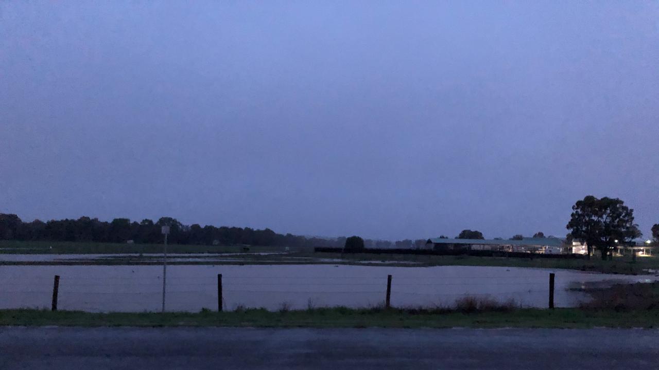 RISING LEVELS: The flooded out paddock behind Tafe / Tessa Flemming