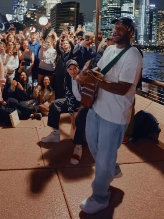 Melbourne supported a similar gig by the artist last week. Picture: Instagram