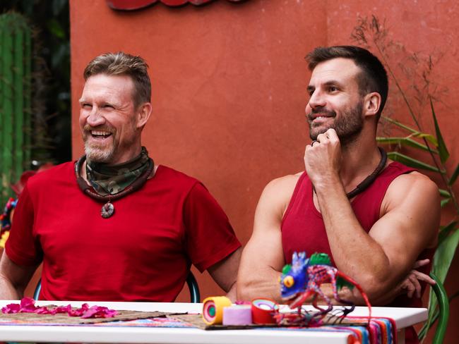 Nathan Buckley shared his thoughts on racism in sport with fellow I’m A Celebrity campmate Beau Ryan. Pic: Nigel Wright