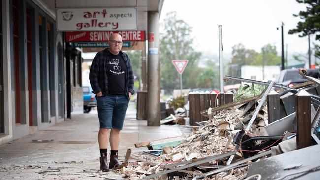 Lismore Mayor Steve Kreig walks the main street of Lismore early last year. Picture: NCA NewsWire/Danielle Smith