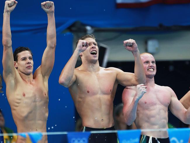 Rio Olympics 2016: Michael Phelps, USA defeat Kyle Chalmers, Larkin ...