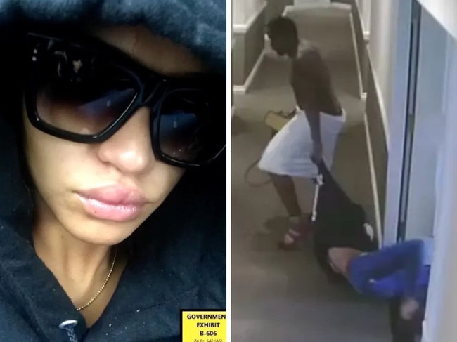 Cassue Ventura shows of injuries after hotel attack.
