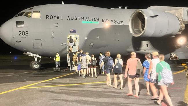 Australian disaster response teams have arrived in Vanuatu, where authorities are racing against time to rescue unknown numbers still buried beneath rubble. Picture: NewsWire