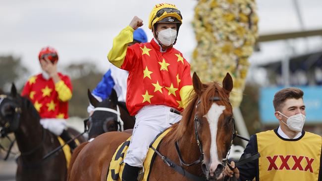 Golden Rose winning jockey Tim Clark (pictured) has again been booked to ride Juan Diva at Rosehill. Picture: Getty Images