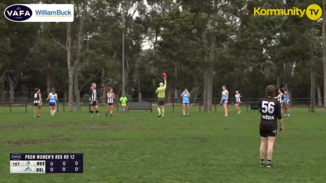 Replay: West Brunswick vs Monash Blues - VAFA round 12 (Women Reserves)