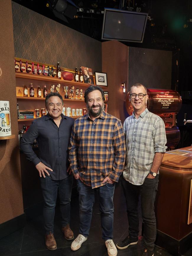 The Front Bar stars Sam Pang, Mick Molloy and Andy Maher.