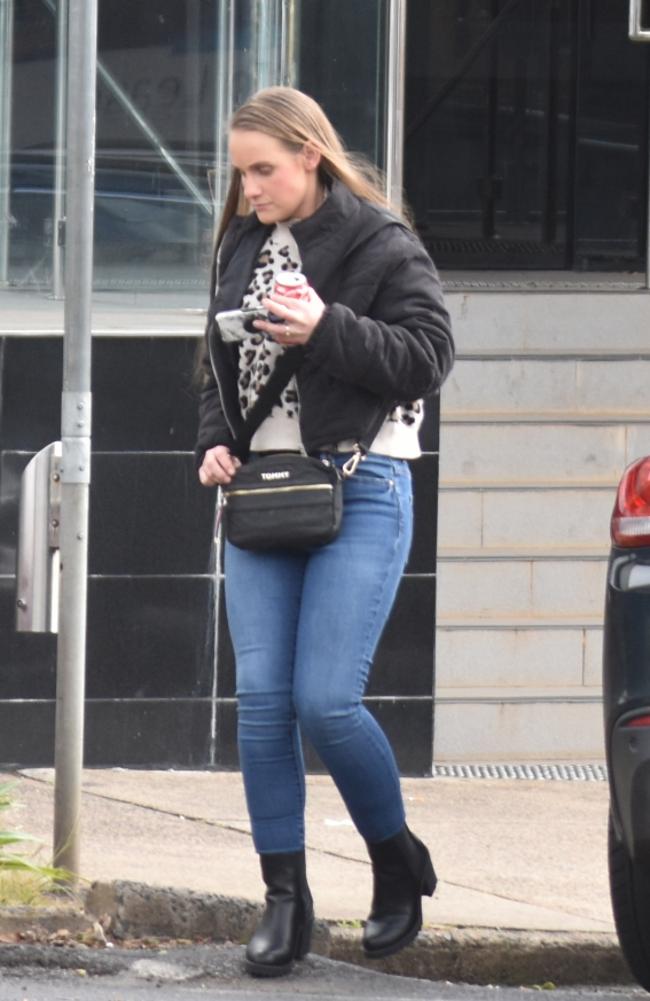 Former meth Toowoomba meth dealer Amy Breeze leaving the Toowoomba courthouse after breaching her suspended jail term on Wednesday, July 17, 2024.