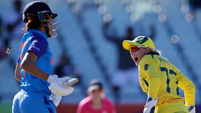 The Aussies still remain the dominant force in women’s cricket despite being pushed by India and England. Picture: Marco Longari / AFP