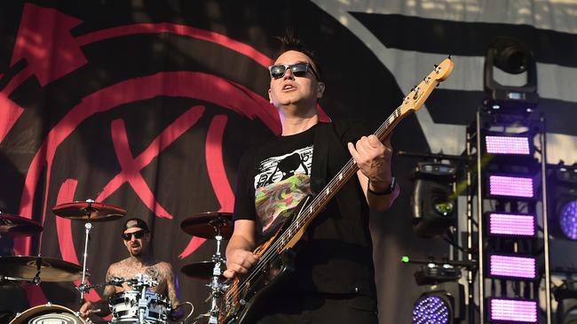 Up to 100,000 Blink-182 fans are expected to move through Sydney Olympic Park over the weekend. (Photo by Theo Wargo/Getty Images for Firefly)