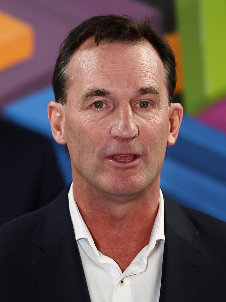 AFL CEO Andrew Dillon and the league want tougher measures. (Photo by Morgan Hancock/AFL Photos/via Getty Images)