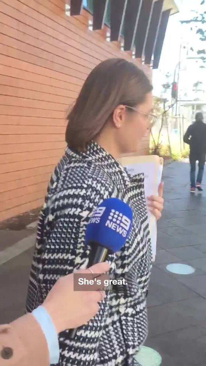 Defence solicitor Mickaela Mate leaves Blacktown Local Court