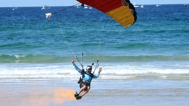 Gold Coast Skydive at day three of the Pacific Airshow, 20 August 2023. Picture: Richard Gosling