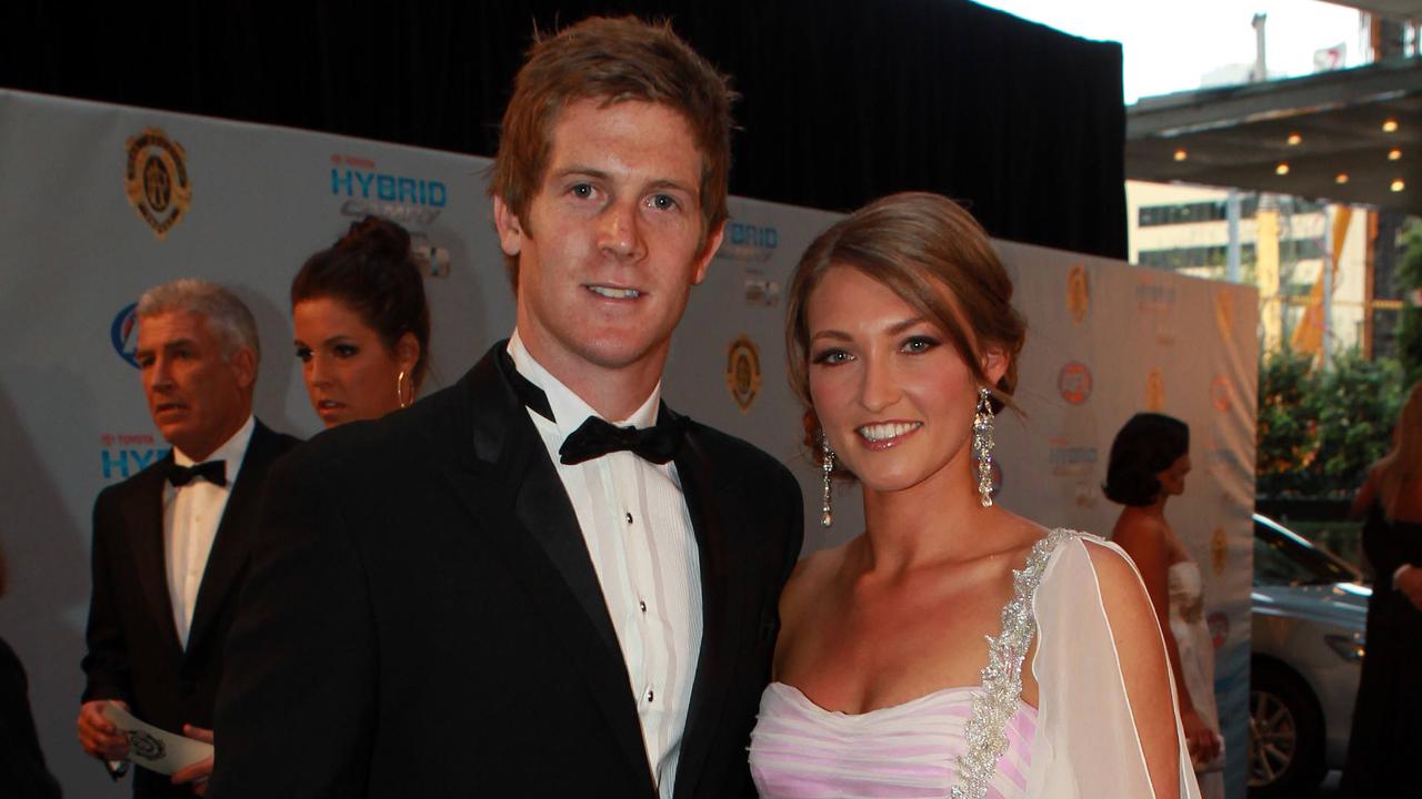 Nick Dal Santo and now wife Julie at the 2011 Brownlow Medal.