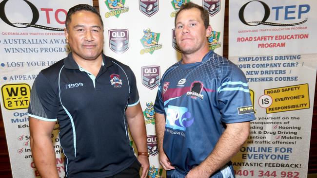 Ormeau Shearers coach Julius Kuresa (left). Picture: Mike Batterham