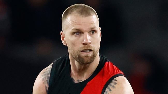 MELBOURNE, AUSTRALIA - JULY 27: Jake Stringer of the Bombers in action during the 2024 AFL Round 20 match between the St Kilda Saints and the Essendon Bombers at Marvel Stadium on July 27, 2024 in Melbourne, Australia. (Photo by Michael Willson/AFL Photos via Getty Images)