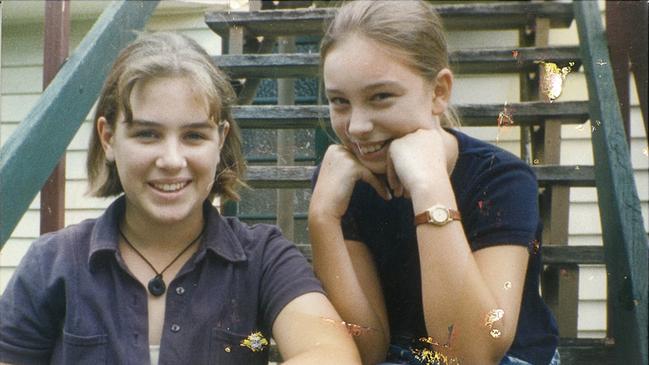 Renee Coffey and Jessica Rudd, friends since primary school.