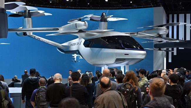 The Hyundai S-A1 electric Urban Air Mobility at the Consumer Electronics Show in Las Vegas. Picture: AFP