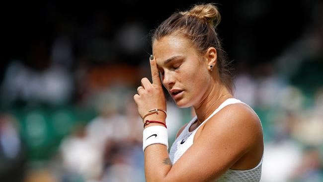 Belarus's Aryna Sabalenka has been banned from Wimbledon due to her country’s support of Russia’s invasion of Ukraine Picture: AFP