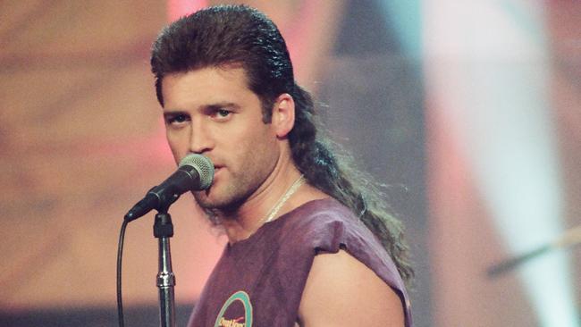 Dat mullet. The haircut may be back but the song is not. Billy Ray Cyrus. Picture: NBC/NBCU Photo Bank via Getty Images