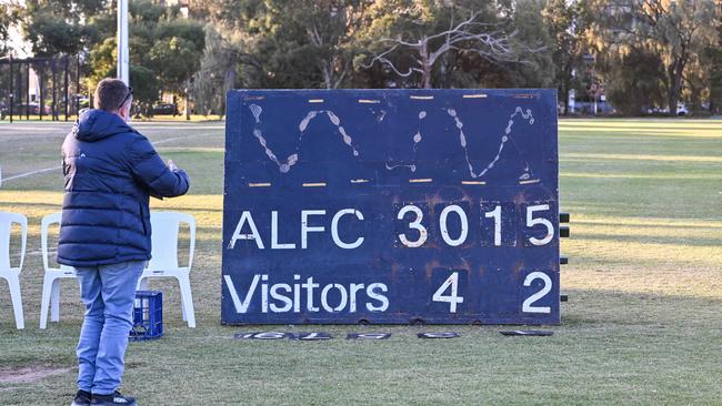 The final score between Adelaide Lutheran and Elizabeth. Picture: Brenton Edwards