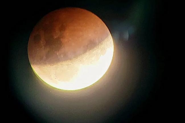 Blood Moon over South Australia. Picture: Tracey Jones Ormerod