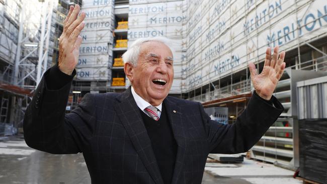 Billionaire Harry Triguboff is not building thousands of apartments or buying vacant sites around Sydney at the same rate as he has in previous downturns. Picture: Hollie Adams/The Australian