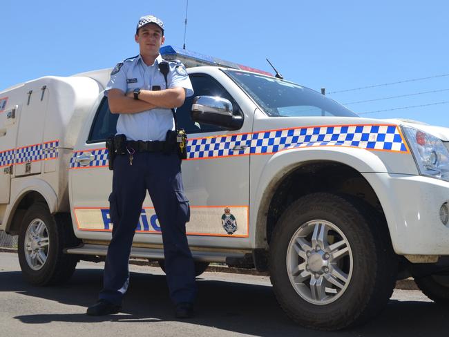 Ethan Bailey as a first-year constable