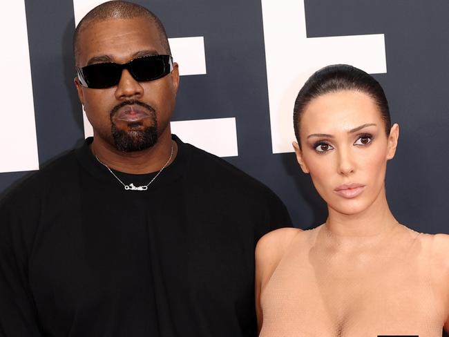 LOS ANGELES, CALIFORNIA - FEBRUARY 02: (EDITOR'S NOTE: Image contains nudity.) L-R, Kanye West and Bianca Censori attend the 67th Annual GRAMMY Awards on February 02, 2025 in Los Angeles, California.  (Photo by Matt Winkelmeyer/Getty Images for The Recording Academy)