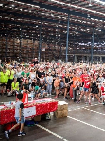 Sydney Basket Brigade preparing for the 2023 Christmas Drive.