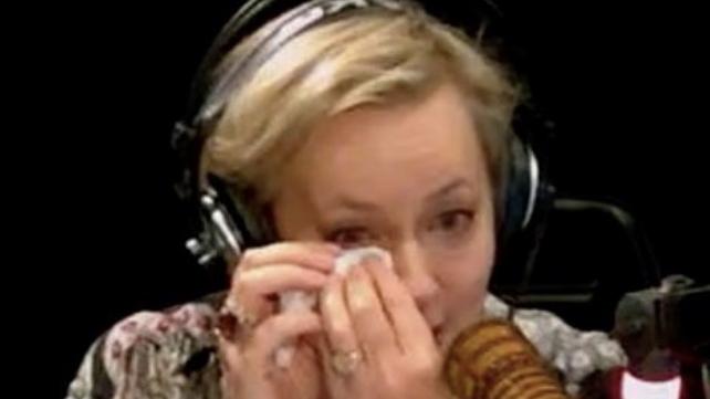 Amanda Keller has broken down on-air.