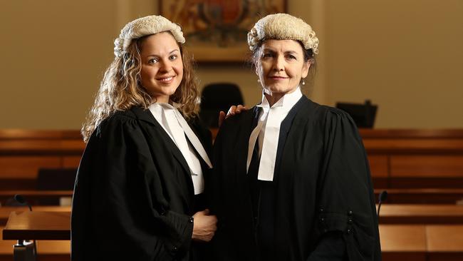 Marie Shaw KC and her daughter Rachael Shaw, who is also a criminal lawyer, in the District Court. Picture: Calum Robertson