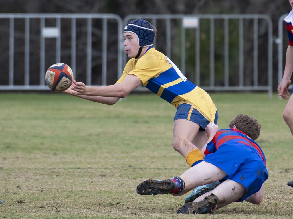 14As Downlands vs TGS. O'Callaghan Cup day at Downlands College. Saturday, August 6, 2022. Picture: Nev Madsen.