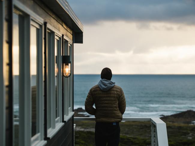 The peaceful view from Taraki Lodge’s veranda. Picture Stu Gibson/Tourism Tasmania.