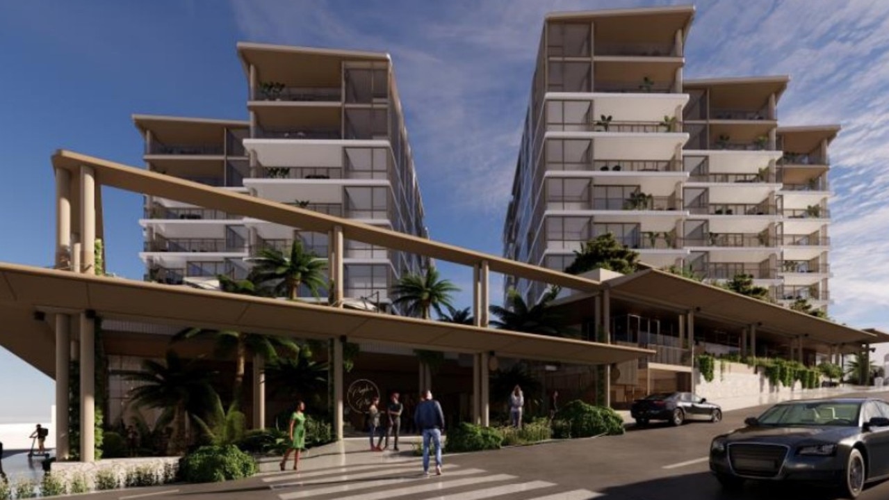 Renders of the newest proposal for the Paloma Paloma site. Photo: Ellivo